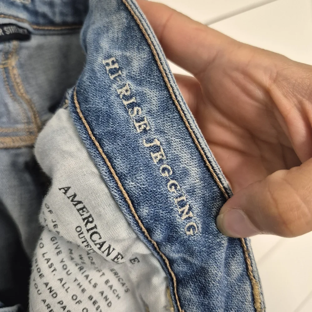 American Eagle Outfitters Blue Skinny Jeans Size 2 - Picture 6 of 7